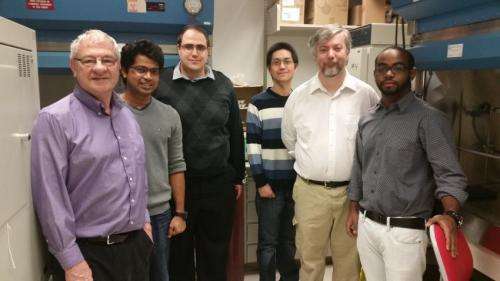 Dr. David Brindley, left, with his research team. Credit: Faculty of Medicine & Dentistry, University of Alberta