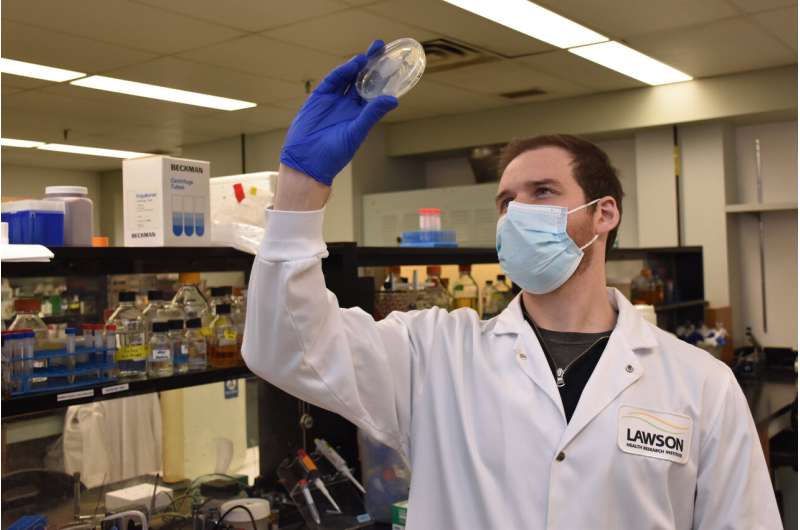 Brendan Daisley, a PhD candidate at Western University's Schulich School of Medicine &amp; Dentistry who is conducting research at Lawson Health Research Institute Credit: Lawson Health Research Institute