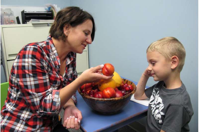 Andrea Ballas and her son Matthew are participants in the study. Credit: Ross Neitz