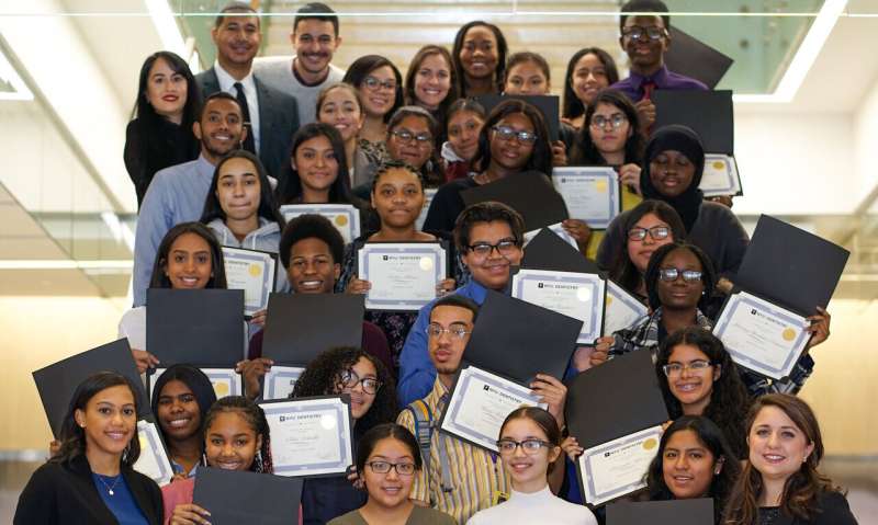 2018 graduates of NYU College of Dentistry's Saturday Academy. Credit: NYU College of Dentistry