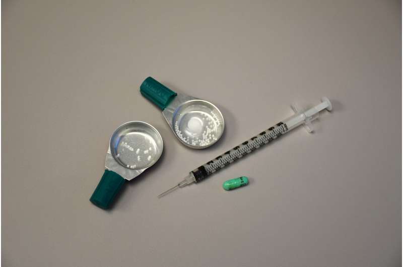 Equipment used by people who inject drugs. Credit: Lawson Health Research Institute