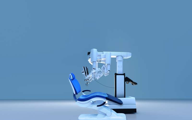 In an online survey of 502 individuals (260 female), participants were 'significantly less willing to undergo more invasive procedures, such as gum surgery and a root canal, and significantly more willing to undergo procedures such as tooth cleaning or whitening performed by a robot,' Embry-Riddle Aeronautical University researchers reported. Credit: Jon Metz/Embry-Riddle Aeronautical University