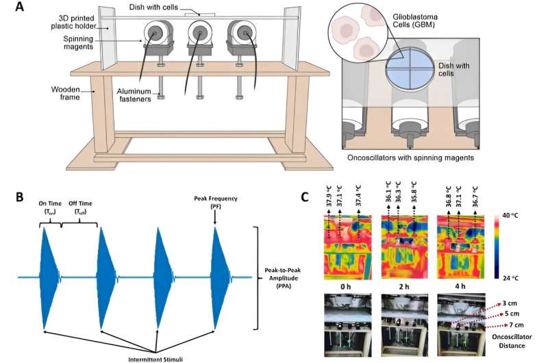 Magnetic field patterns cause oncolysis via oxidative stress in glioma cells