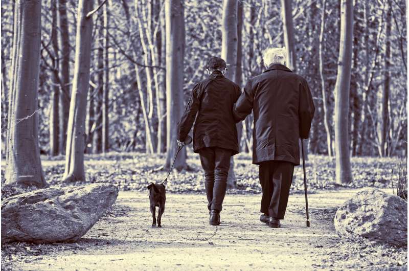 elderly walking