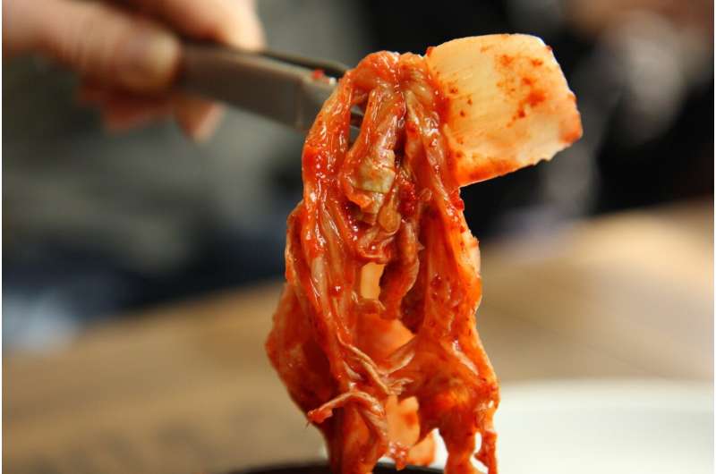 Up to three daily servings of kimchi may lower men's obesity risk 