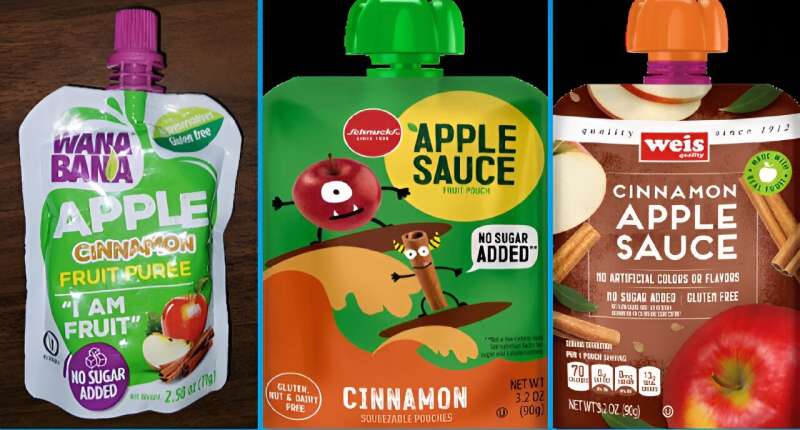 Lead-tainted applesauce may contain another toxin, chromium 