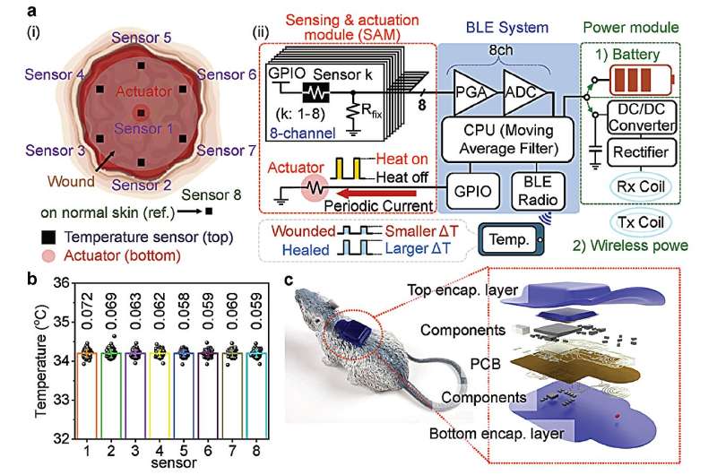 A health care device for tracking chronic diabetic wounds 