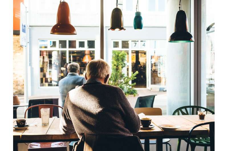 elderly sitting