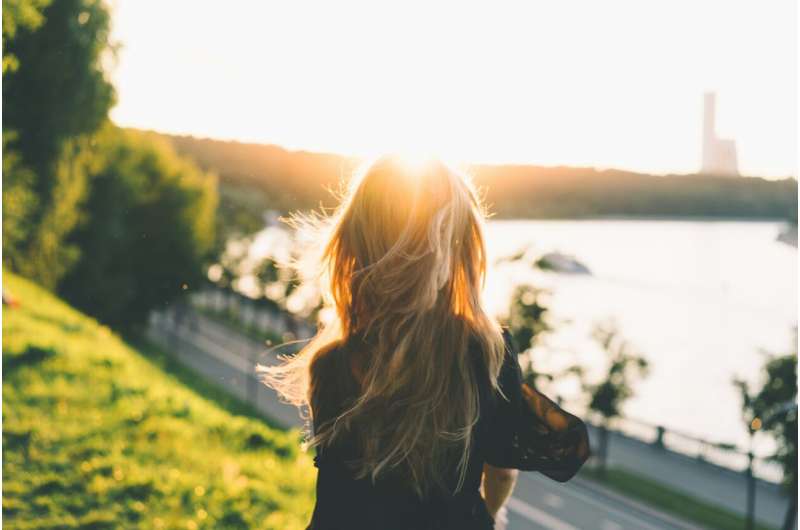 woman breathing