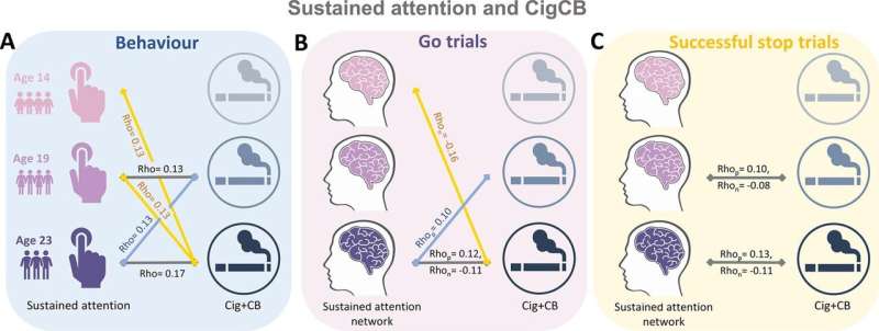 Lower attention ability in adolescence predicts substance use in later life