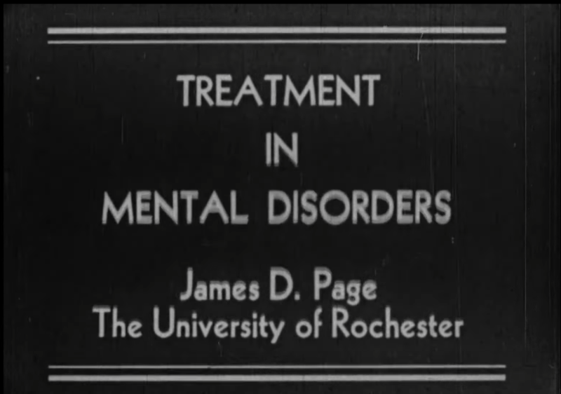 Prefrontal Lobotomy in the Treatment of Mental Disorders (GWU, 1942)