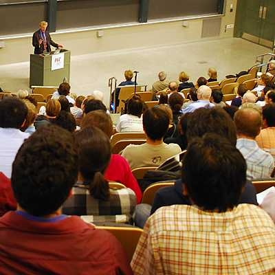 Rudolf Jaenisch delivers the James R. Killian Jr. Faculty Achievement Award Lecture on Sept. 29.