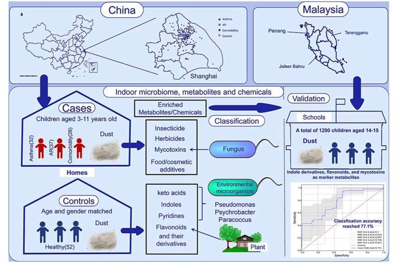 Study reveals indoor metabolites as key indicators in asthma and allergic rhinitis