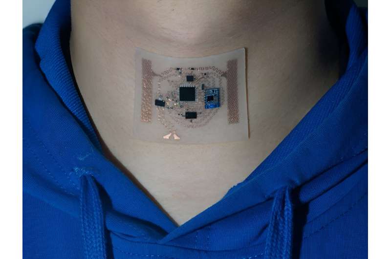 Health data, faster: Wearable stretchy sensor can process, predict health data