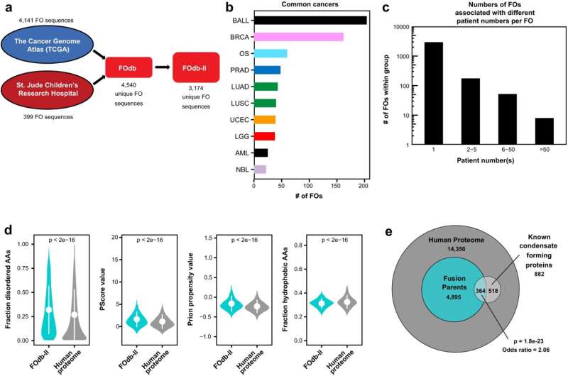 Predicting condensate formation by cancer-associated fusion oncoproteins