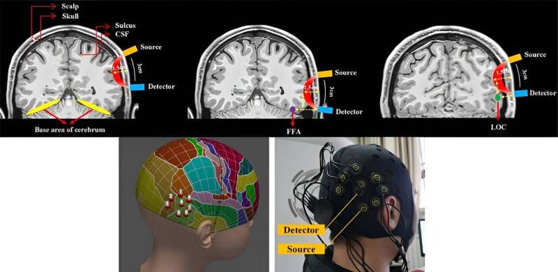 Using spectroscopy to measure visual recognition 