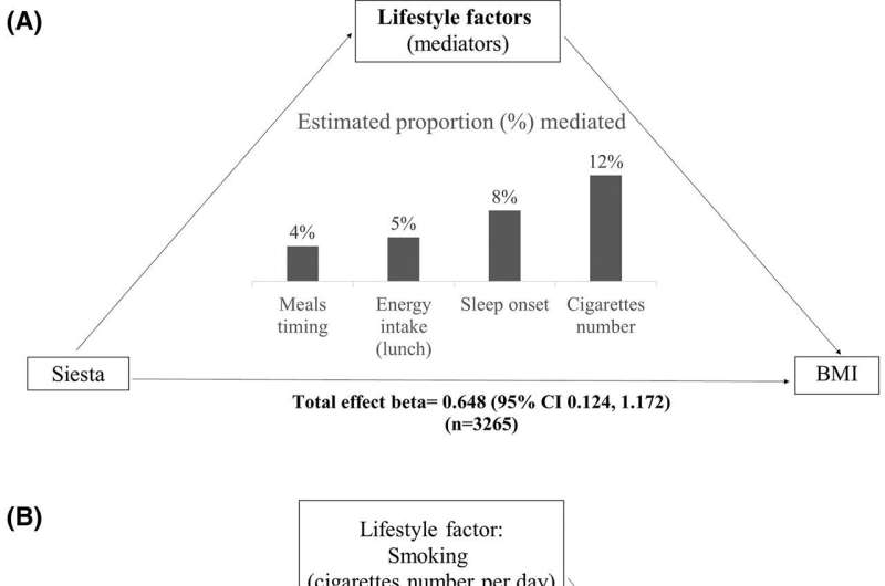 Longer siestas linked to higher risk of obesity, metabolic syndrome and high blood pressure