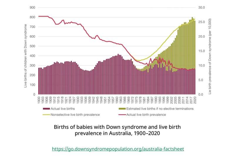 Availability of Down syndrome-related pregnancy termination decreases the number of births with Down syndrome 