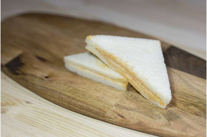 Many centers frequently provided low nutrition foods, including savory spread sandwiches on white bread. Credit: Pixabay/CC0 Public Domain