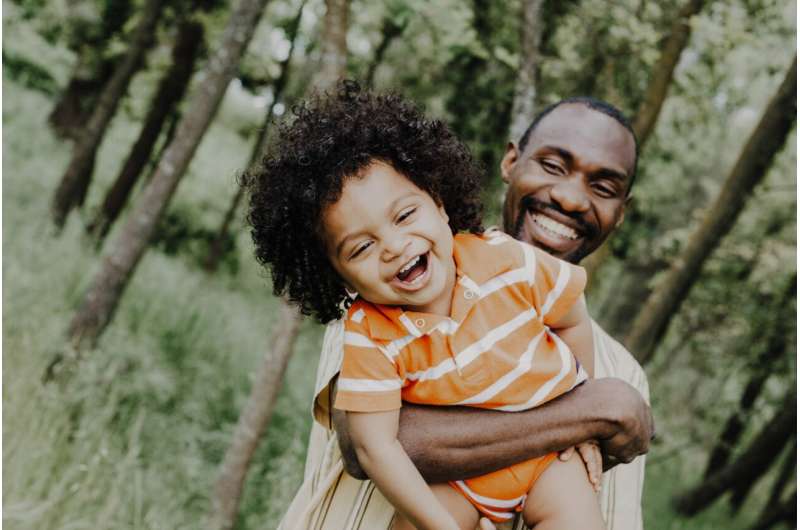 parent and child playing