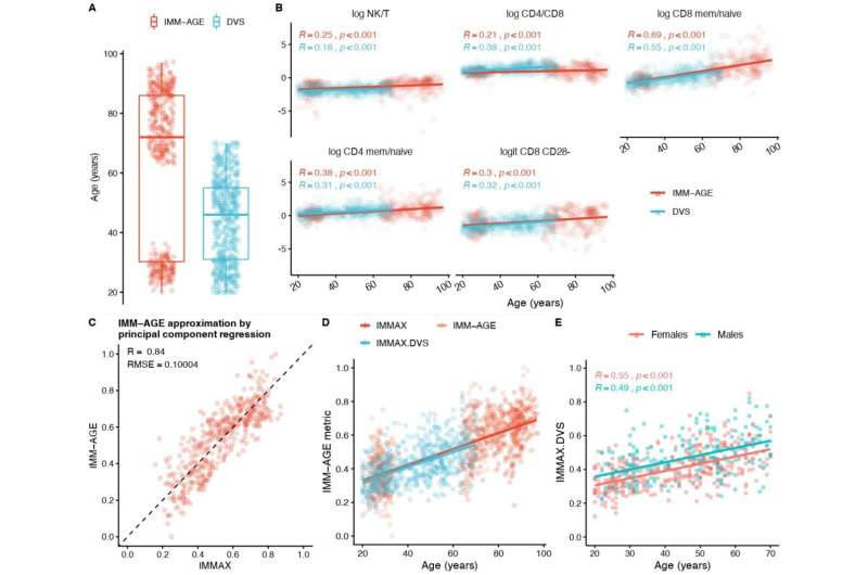 Simplified measurement method for determining immune age improves analysis of cardiorespiratory fitness