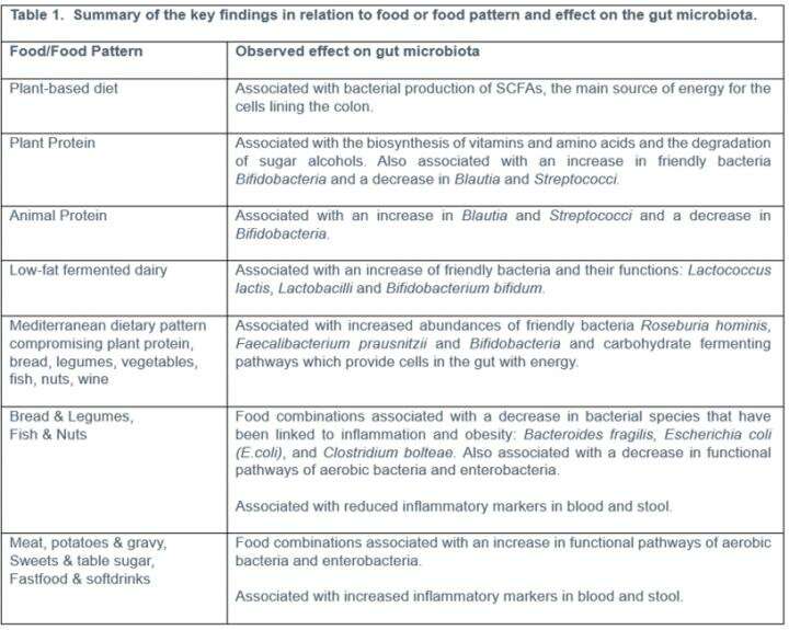 Plant-based foods and Mediterranean diet associated with healthy gut microbiome