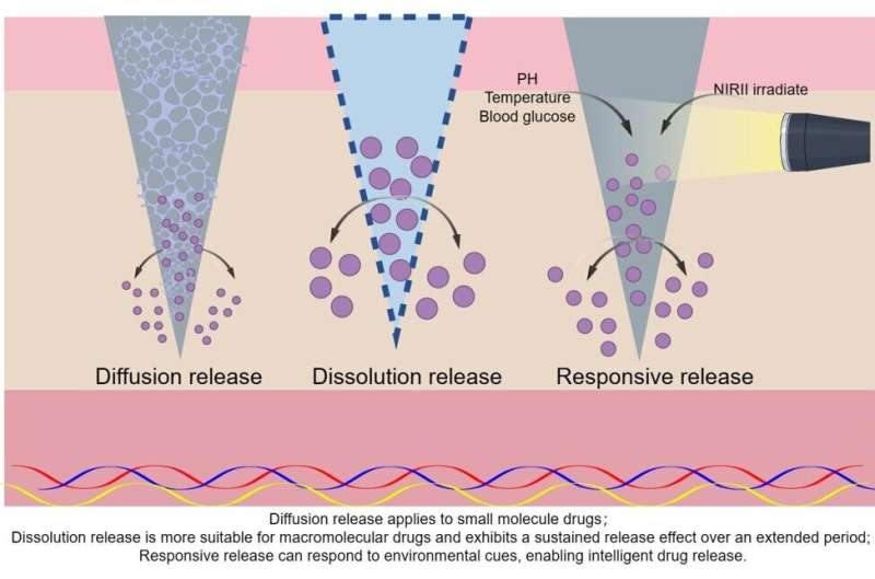 Promoting diabetic wound healing using microneedles