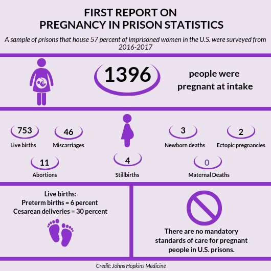 First of its kind statistics on pregnant women in US prisons 