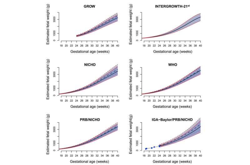 Which fetal size standard should be used for diagnosing a small- or large-for-gestational-age fetus 