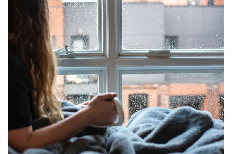 woman at window