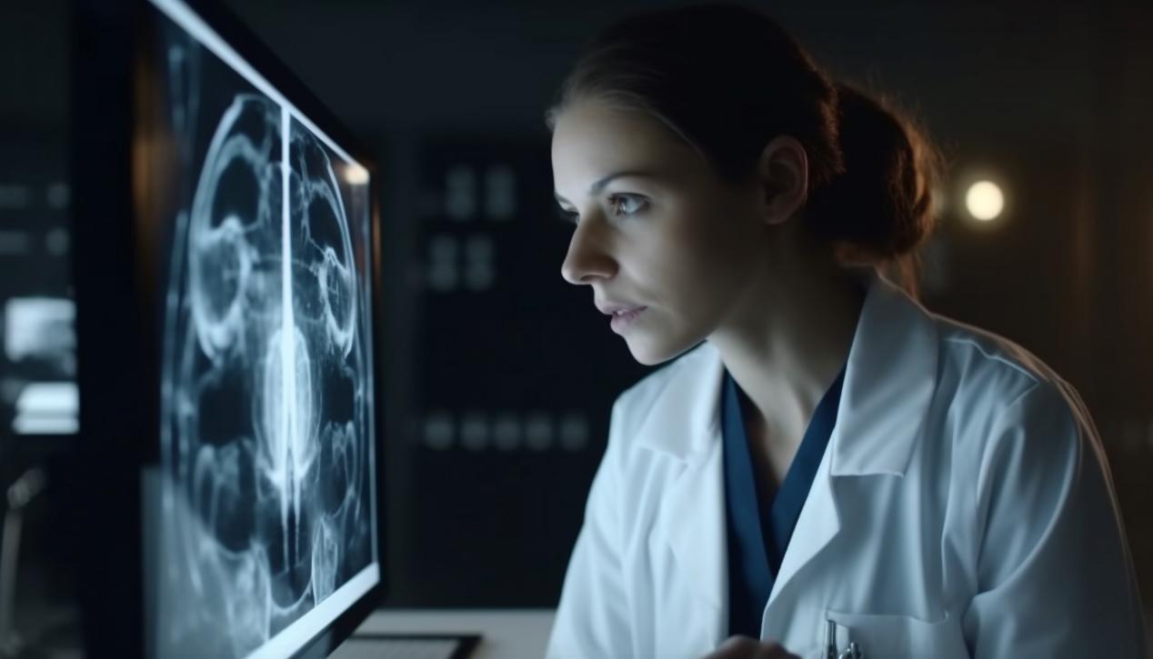 radiologist-analyzing-x-ray-healthcare-expertise-illuminated-generated-by-ai